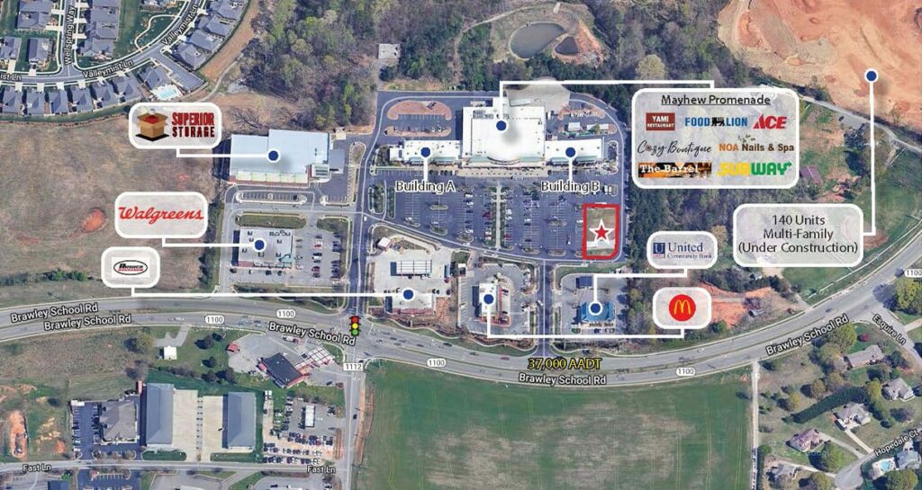 Property photo 1 — Mayhew Promenade – Outparcel – 1088 Brawley School Road